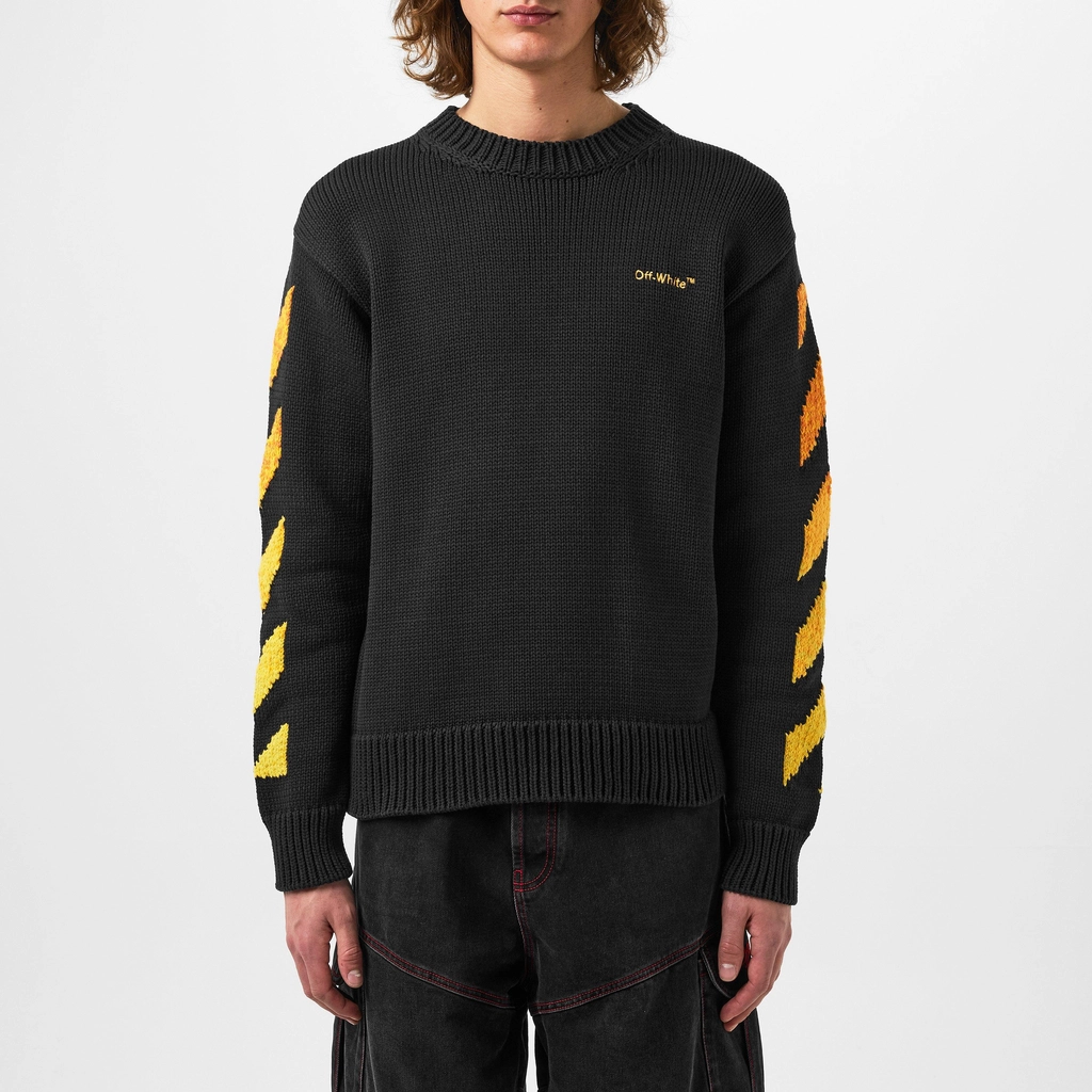 Off White Orange Gradien - Black Oran